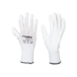 Handschoen PU Economy WIT