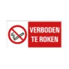 Bord Verboden Te Roken - 150x300 Mm.