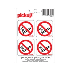 Sticker Verboden Te Roken - 50x50 Mm - 4 Stuks.