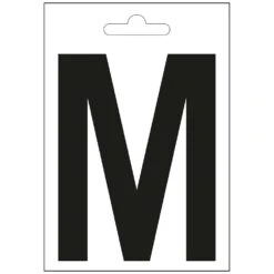Nautic Letter M Zwart 100 Mm.