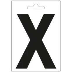 Nautic Letter X Zwart 100 Mm.
