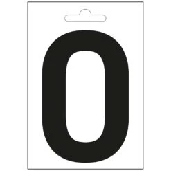 Nautic Cijfer 0 Zwart 100 Mm.