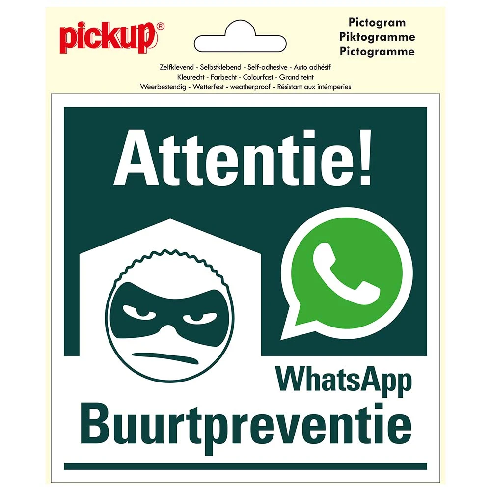 Sticker Whatsapp buurtpreventie - 150x150 mm. Sticker Whatsapp Buurtpreventie - 150x150 Mm. -Werkplaats Gereedschap Winkel 9708986